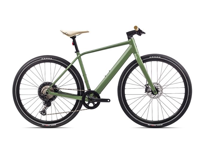 Ein grünes E-Citybike