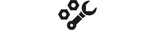 Icon eines Schraubenschlüssels und zwei Schraubenmuttern.